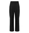 Stine Goya Ciara Black Wide Leg Pants With Rhinestones