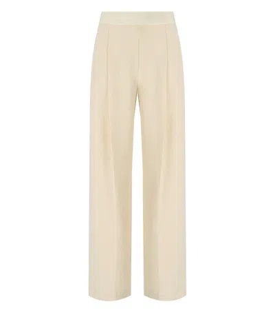 Stine Goya Ciara Ivory Wide Leg Trousers