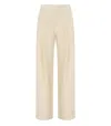 Stine Goya Ciara Ivory Wide Leg Trousers