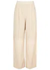 Stine Goya Ciara Ivory Wide Leg Trousers In Cream