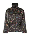 Stine Goya Cinched Aviator Bomber Jacket - Magnolia Garden In Black