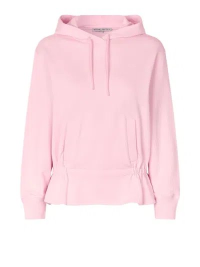 Stine Goya Cinched Waist Sweatshirt In Pink