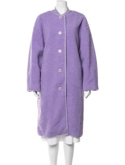 Pre-owned Stine Goya Coat In Purple