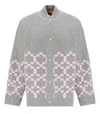 Stine Goya Tino Grey And Pink Bomber Jacket In Grey