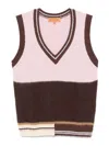 Stine Goya Strickweste Mit Streifen In Nude & Neutrals