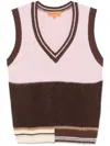 Stine Goya Strickweste Mit Streifen In Pink