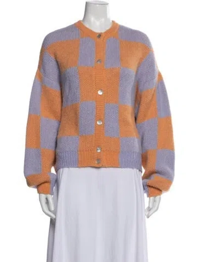 Pre-owned Stine Goya Colorblock Pattern Crew Neck Sweater In Multicolor