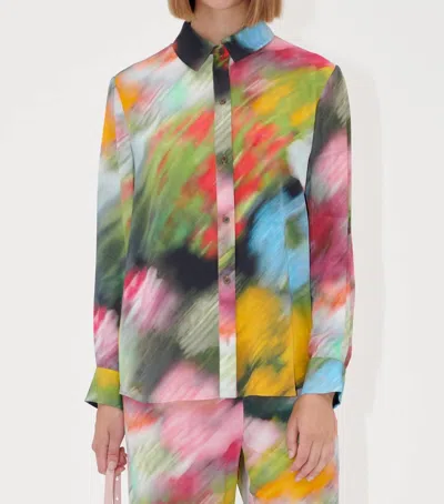 Stine Goya Colourful Buttoned Blouse In Liquid Floral