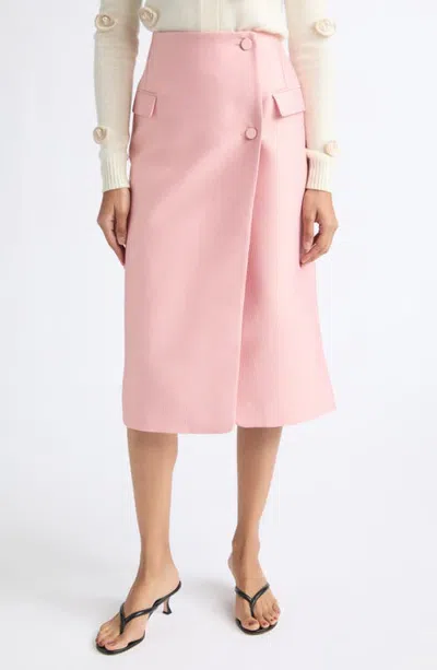 Stine Goya Crepon Pencil Midi Skirt In Haze Pink