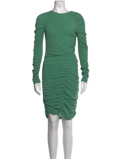 Pre-owned Stine Goya Crew Neck Knee-length Dress In Green