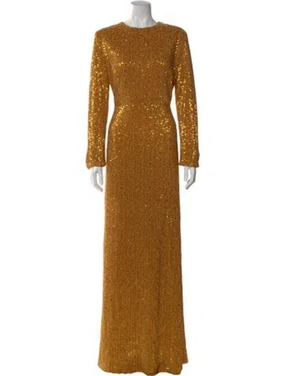 Pre-owned Stine Goya Crew Neck Long Dress W/ Tags In Gold
