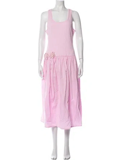 Pre-owned Stine Goya Crew Neck Long Dress W/ Tags In Pink