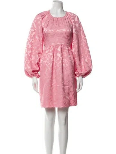 Pre-owned Stine Goya Crew Neck Mini Dress In Pink