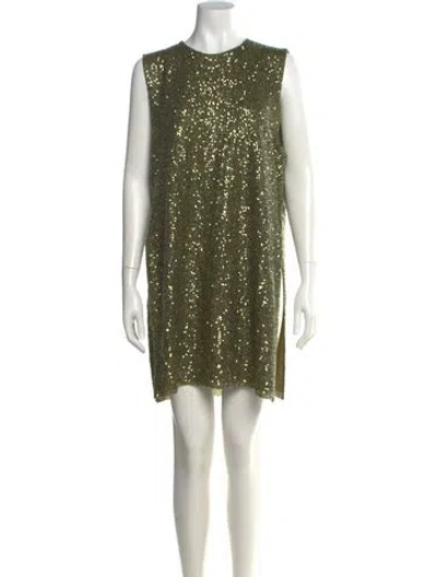 Pre-owned Stine Goya Crew Neck Sleeveless Tunic In Green