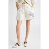 Stine Goya Crisp Stripe Organic Cotton Drawstring Shorts
