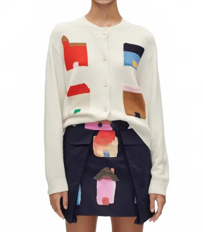 Stine Goya Cropped Pocket Cardigan In Refugios In Multi