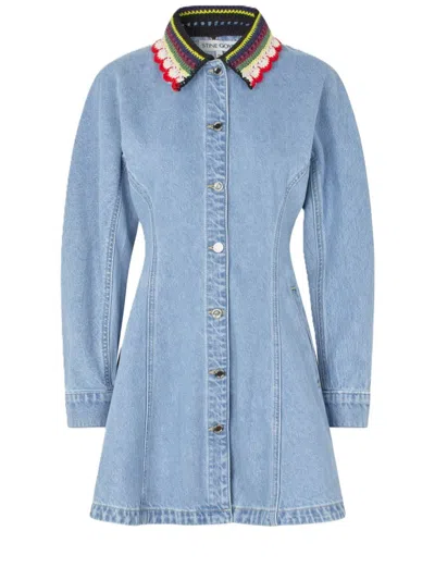 Stine Goya Denim Dress In Blue