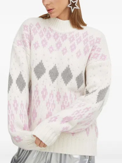 Stine Goya Diamond-pattern Sweater In Multi