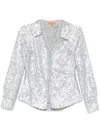 Stine Goya Double Collar Shirt In Grey