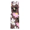 Stine Goya Floral Jersey Tank Dress In Multi