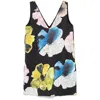 Stine Goya Floral-print Embroidered Satin Mini Dress In Black
