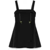 Stine Goya Mini Dress With Adjustable Straps In Black