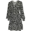 Stine Goya Farrow Short Structured Dress In Black Polyester In Black