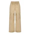 Stine Goya Fatuna Beige Cargo Trousers In Beige