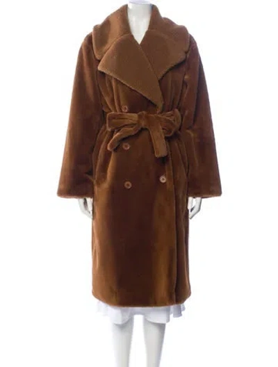 Pre-owned Stine Goya Faux Fur Coat In Brown