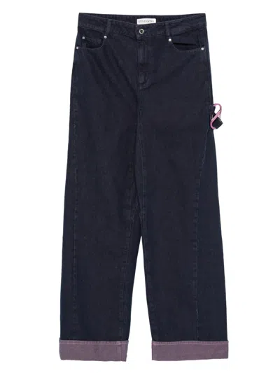 Stine Goya Five-pockets Cuffed Jeans In Blue