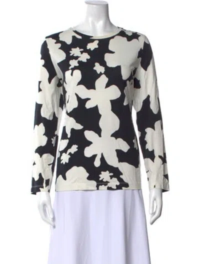 Pre-owned Stine Goya Floral Print Crew Neck Top In Multi