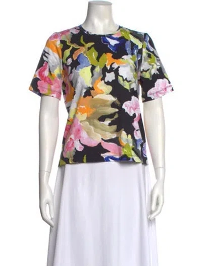 Pre-owned Stine Goya Floral Print Crew Neck T-shirt In Multi