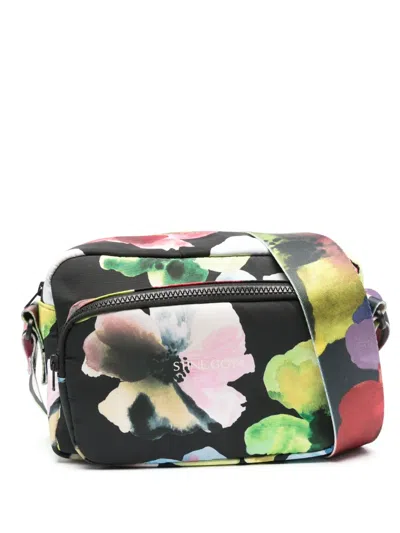 Stine Goya Floral-print Cross Body Bag In Black