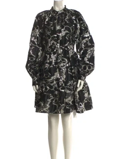 Pre-owned Stine Goya Floral Print Knee-length Dress In Neutral