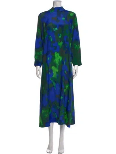 Pre-owned Stine Goya Floral Print Midi Length Dress In Multi