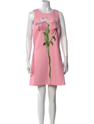 Pre-owned Stine Goya Floral Print Mini Dress W/ Tags In Pink