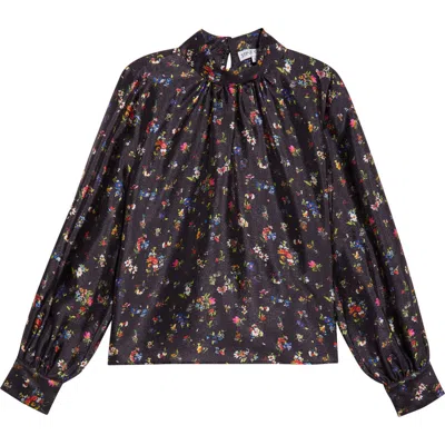 Stine Goya Floral Print Top In Black