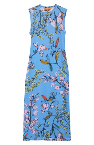 Stine Goya Floral Sleeveless Stretch Jersey Dress In Spring Mimosa