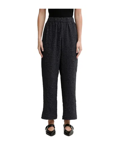 Stine Goya Floral-effect Trousers In Black
