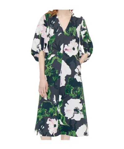 Stine Goya Floral-print Midi Dress In Multicolor
