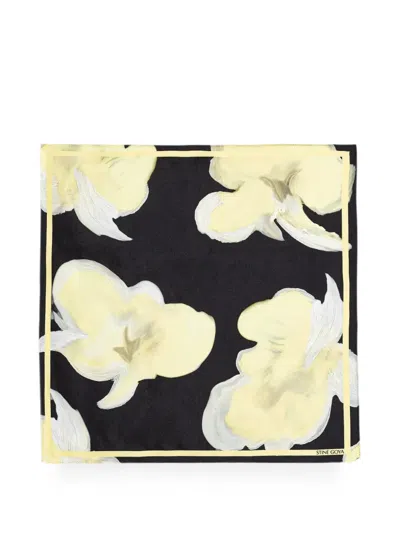 Stine Goya Floral-print Silk Scarf In Blue