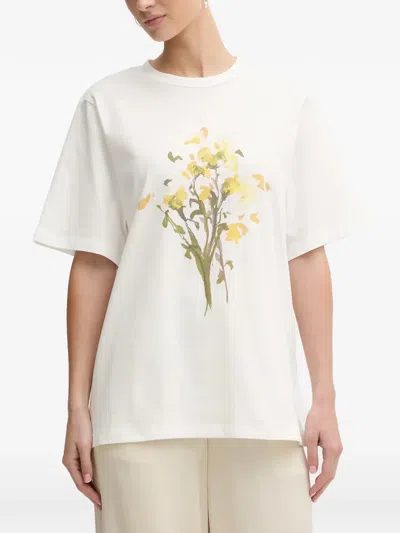 Stine Goya Floral-print T-shirt In White