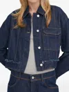 Stine Goya Frayed Pocket Jacket In Blue