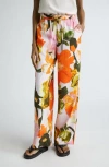 Stine Goya Gemi Floral Drawstring Pants In Summer Day Poppies