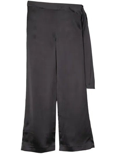 Stine Goya Gracie Satin Trousers In 黑色