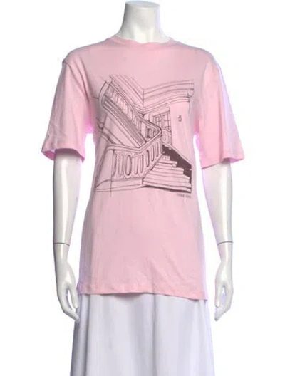 Pre-owned Stine Goya Graphic Print Crew Neck T-shirt In Pink