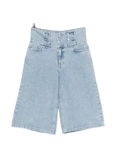 Stine Goya High-waisted Panelled Shorts In Multi