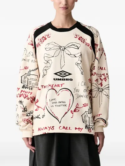 Stine Goya I Cried For You On The Dancefloor Sweatshirt In Neutral