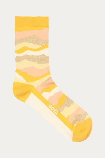 Stine Goya Iggy Horizon Socks In Horizon Gold In Yellow