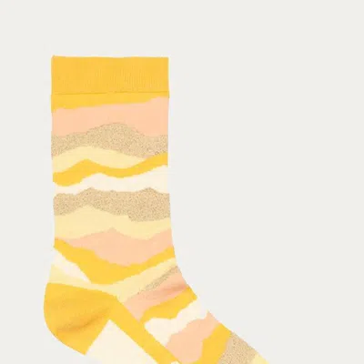 Stine Goya Iggy Horizon Socks In Horizon Gold In Yellow